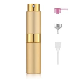 Påfyllningsbar parfym sprayflaska glasflaska legering skal 15 ml Gull