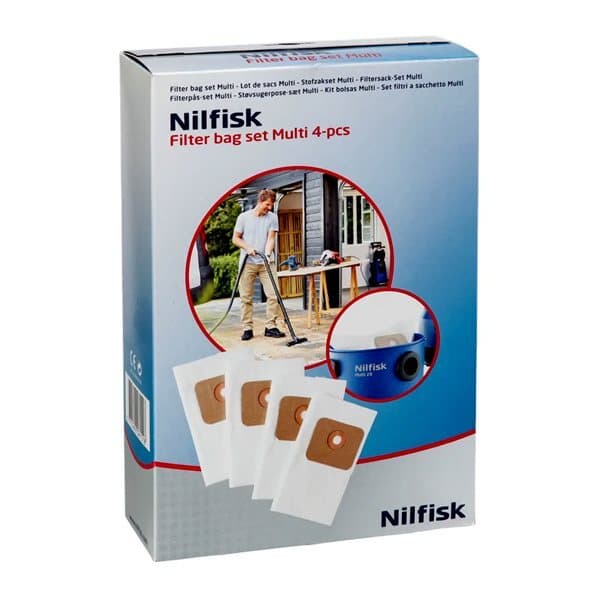 Nilfisk Dammsugarpåsar 4-pack 107402336 - Elgiganten