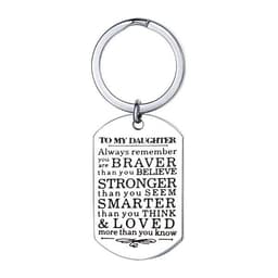 Nyckelbricka ""To my daughter"" - Silver