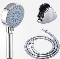 Duschhuvud, slang och hållare