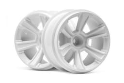 HPI 6-Shot Mt Wheel (White/2Pcs)