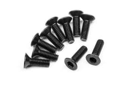 Flat Head Screw M2.5X8Mm (Hex Socket/10Pcs)