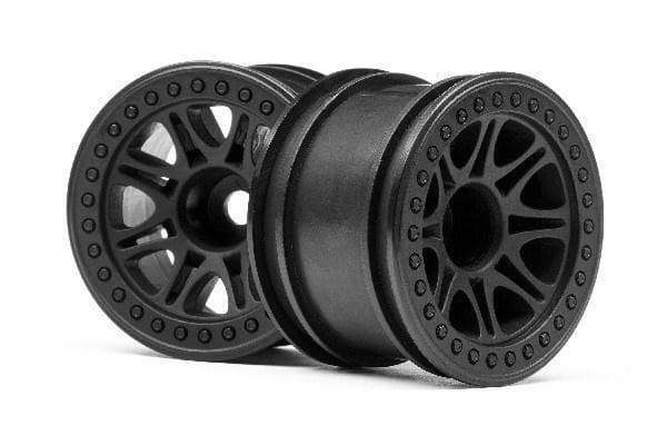 HPI Split 8 Truck Wheel (Black/2Pcs)