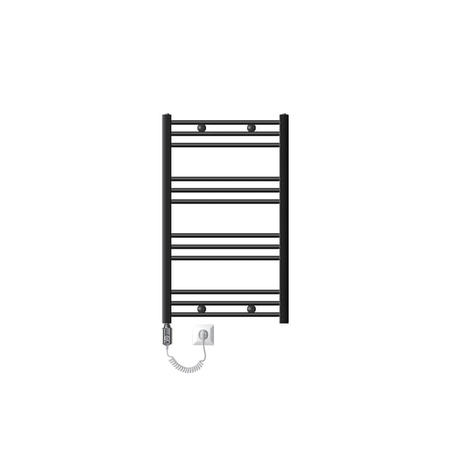 Radiator Handduk ECD Germany Modell Sahara 600 x 800 mm rak antracit med sido
