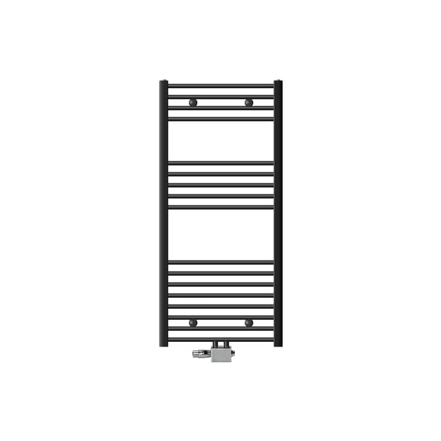 Radiator Handduk ECD Germany Modell Sahara 600 x 1200 mm antracit böjd med