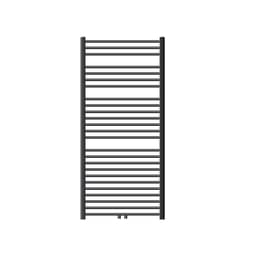 Badrumsradiator Sahara 750x1500 mm antracit böjd med central anslutning
