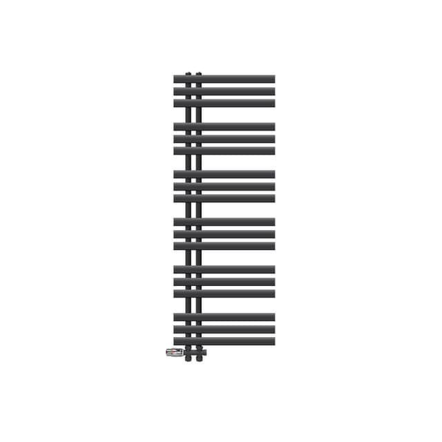 ECD Germany Design Handduk Iron EM - 500 x 1400 mm - antracit - radiator