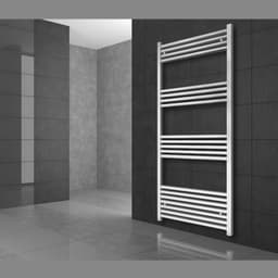 Radiator Handduk ECD Germany Modell Sahara 400 x 1100 mm vit böjd med