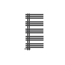 ECD Germany Design Handduk Iron EM - 600 x 1200 mm - antracit - radiator