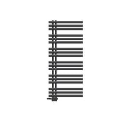ECD Germany Design Handduk Iron EM - 600 x 1400 mm - antracit - radiator