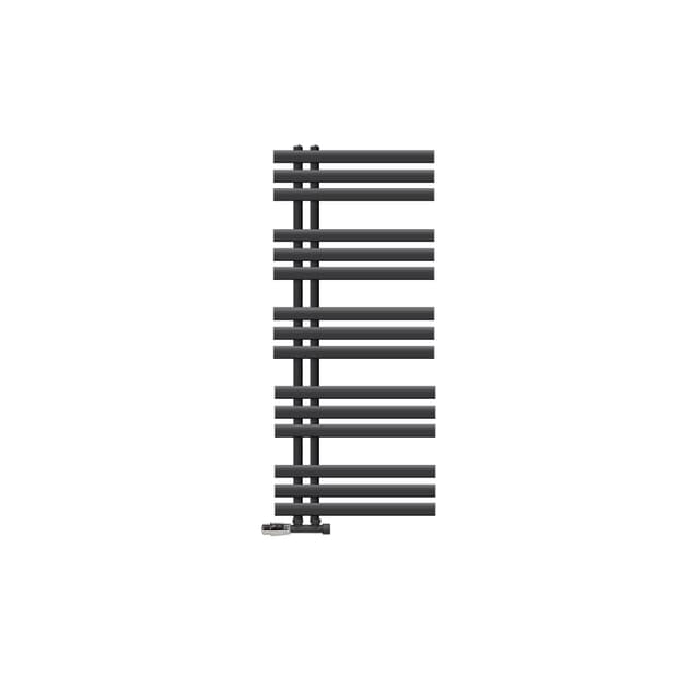 ECD Germany Design Handduk Iron EM - 500 x 1200 mm - antracit - radiator