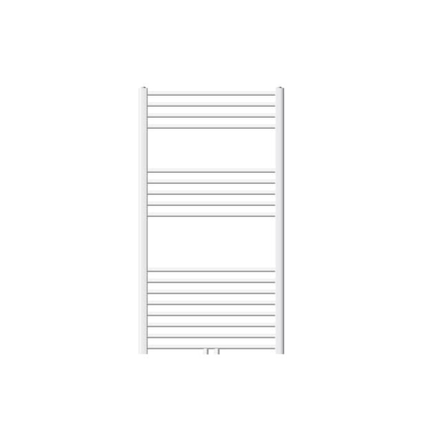 Badrumsradiator - 750 x 1200 mm - vit rak, central anslutning - Elgiganten
