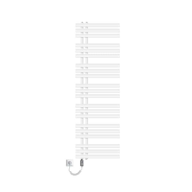 500X1600 mm Iron EM Håndklæderadiator Elektrisk radiator 1200W hvid