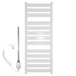 Design designer radiator handduksvärmare elektrisk 500 x 950 mm vit med