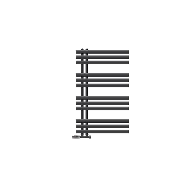 ECD Germany Design Handduk Iron EM - 500 x 1600 mm - antracit - radiator