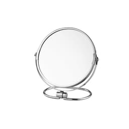 Klassisk dubbelsidig sminkspegel för badrum i sovrummet Silver 19 x 20