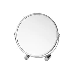 Klassinen kaksipuolinen suurentava meikkipeili makuuhuoneen kylpyhuoneeseen Hopea 22 x 22 x 3.8 cm 2X