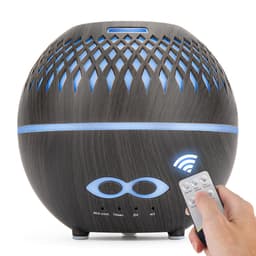 Luftfugter Aroma diffuser 400 ml 7 LED farve lys Sort