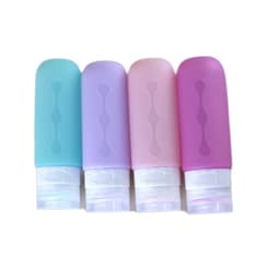 Påfyllningsbara silikonreseflaskor för schampolotion 90 ml 4-pack