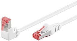Goobay CAT 6 patchable 1x 90° kulmassa, S/FTP (PiMF), valkoinen