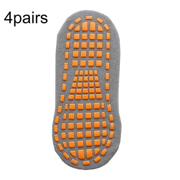 Halksockor Strl 35-40 4-pack - Grå