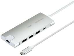 Sandstrøm 8-porttinen USB-C hubi