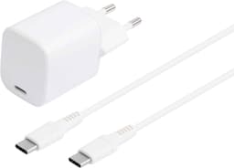 Sandstrøm USB-C 30W GaN laddare med USB-C kabel