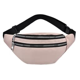 Oxford Cloth Fanny Pack Casual taljetaske til rejseindkøb Lyserød