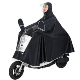 INF Cycling Rain Poncho med refleksstripe, sykkel, motorsykkel, scooter Flerfarget 5XL