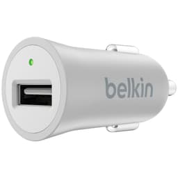 Belkin Mixit biloplader + Lightning kabel - sølv