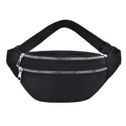 Oxford Cloth Fanny Pack Casual taljetaske til rejseindkøb Sort
