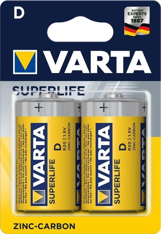 Varta R20/D (Mono) (2020) batteri, 2 stk. blister