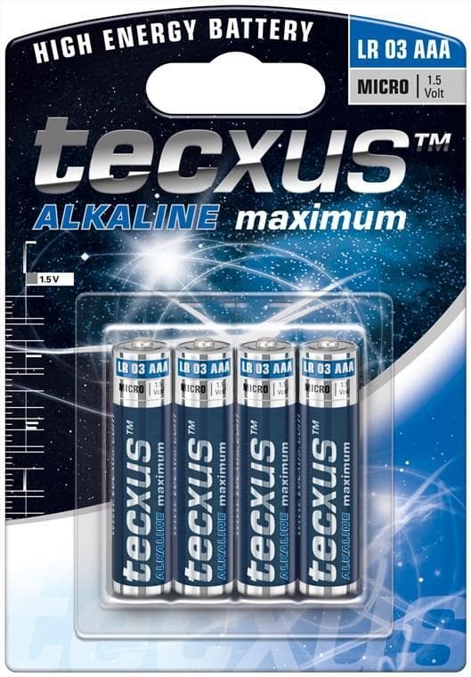 Tecxus LR03/AAA (Micro) batteri, 4 stk. blister