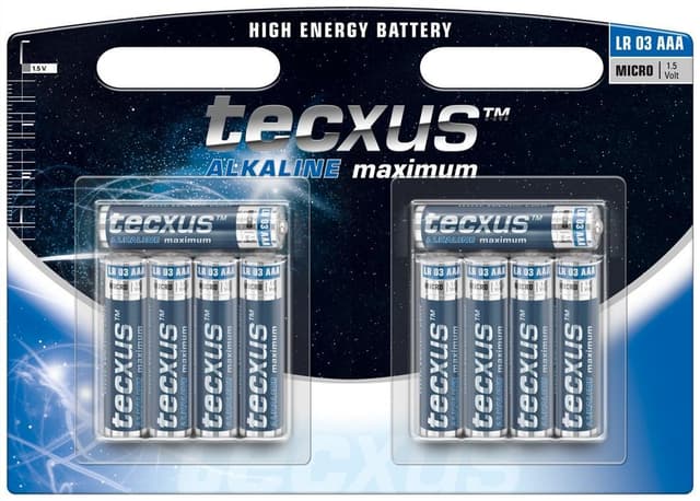 Tecxus LR03/AAA (Micro) batteri, 10 stk. blister
