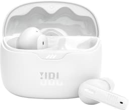 JBL Tune Beam true wireless in-ear-hörlurar (vita)