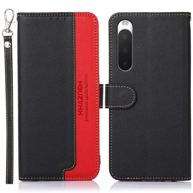 KHAZNEH Telefoncover til Sony Xperia 10 V - Sort/Rød