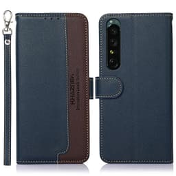 KHAZNEH Sony Xperia 1 V Plånboksfodral Blå/Brun