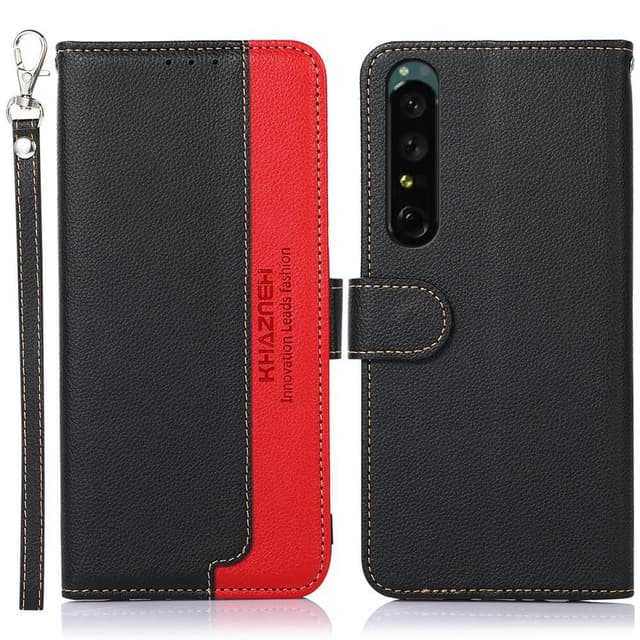 KHAZNEH Puhelimen Suojakuori Sony Xperia 1 V - Musta/Punainen