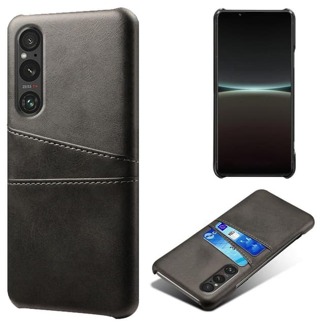 Sony Xperia 1 V 5G Skal med kortplats - Svart