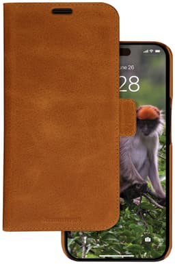 Dbramante1928 Lynge iPhone 17e/16e/15/14/13 lommebokdeksel (brun)