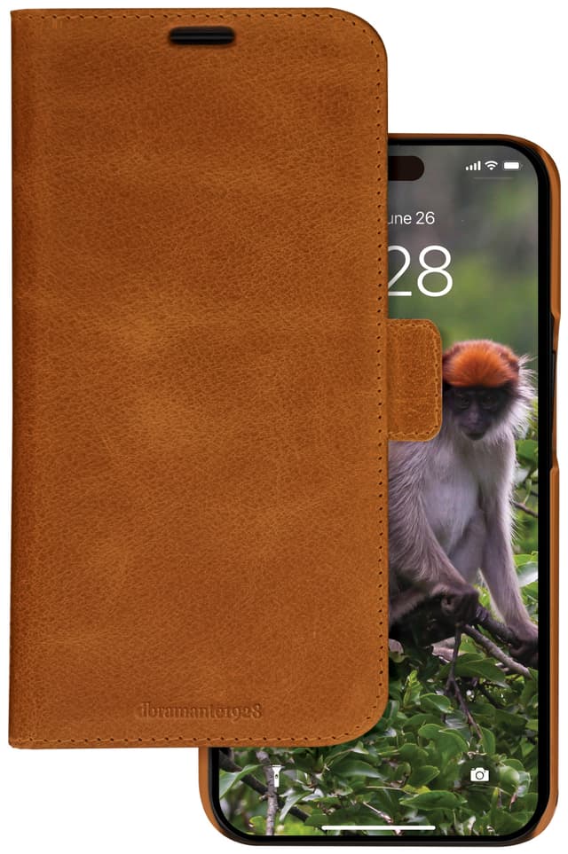 Dbramante1928 Lynge iPhone 15 Pro lommebokdeksel (brun)