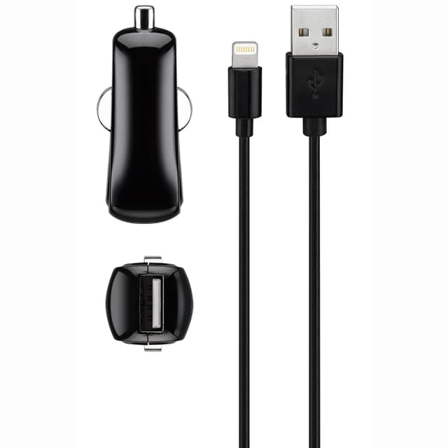Goji billader 2.4 A Lightning-kabel (sort)