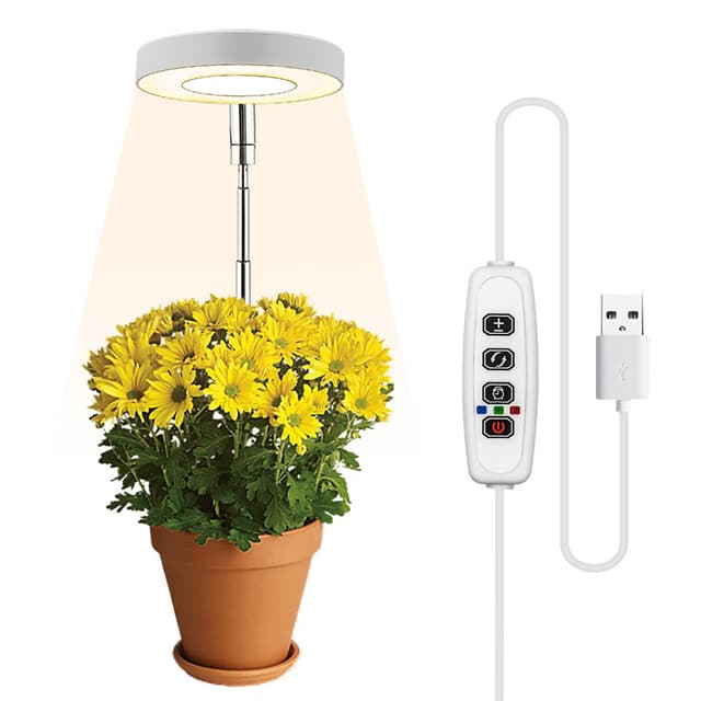 INF Plantebelysning for potteplanter varmhvit/hvit