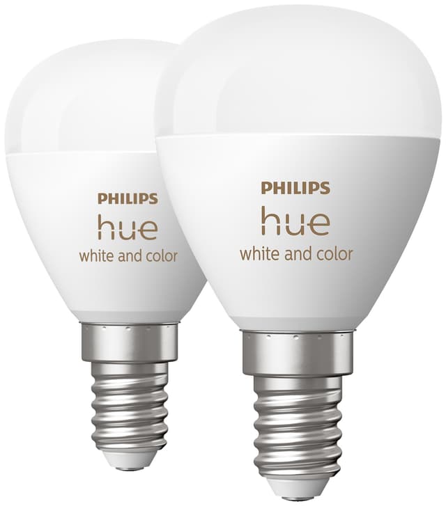 Philips Hue Luster LED-lyspære WCA 5,1W P45 E14 2-pk.
