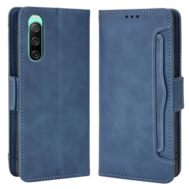 SKALO Sony Xperia 10 V 6-RUM Pungetaske - Blå