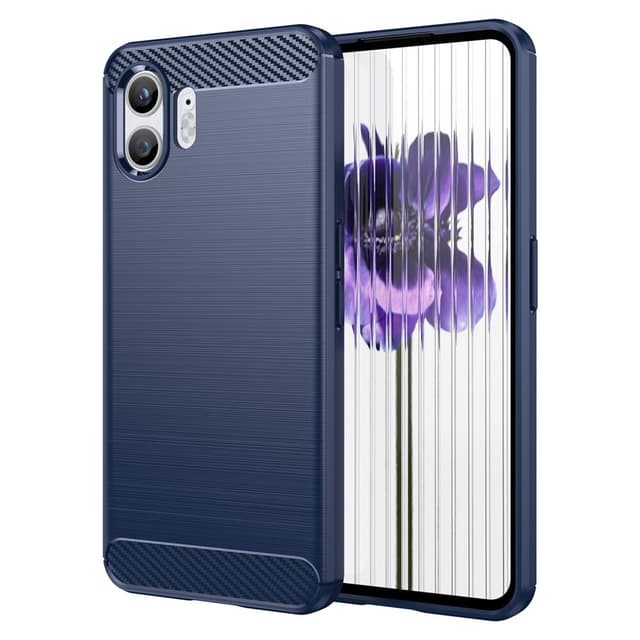SKALO Nothing Phone (2) Armor Carbon Iskunkestävä TPU suojakuori - Sininen