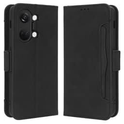 SKALO OnePlus Nord 3 5G / Ace 2V 6-lokeroa Lompakkokotelo - Musta