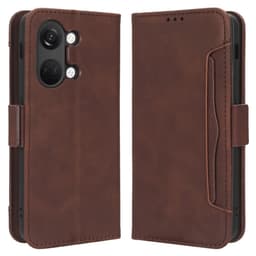 SKALO OnePlus Nord 3 5G / Ace 2V 6-lokeroa Lompakkokotelo - Ruskea