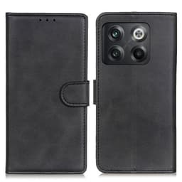 SKALO OnePlus 10T 5G Plånboksfodral i PU-Läder - Svart