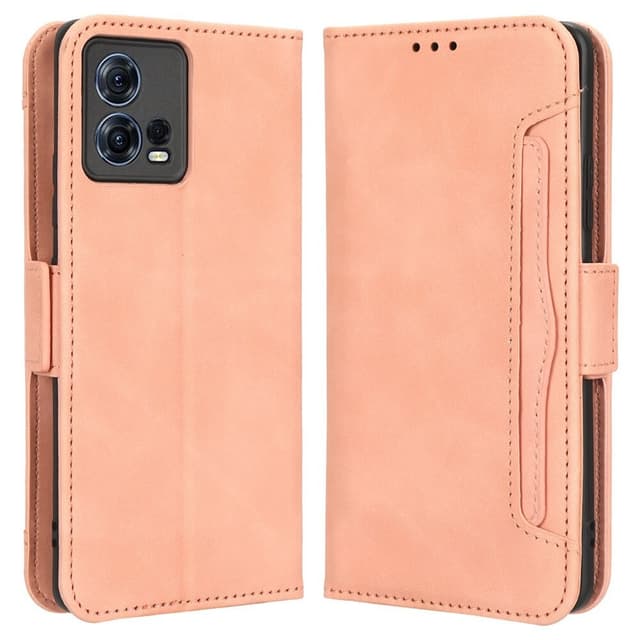 SKALO Motorola Edge 30 Fusion 5G 6-lokeroa Lompakkokotelo - Pinkki